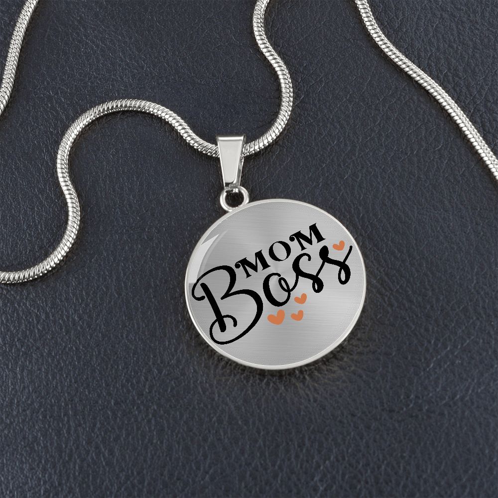 Mom Boss | Circle Threaded Necklace