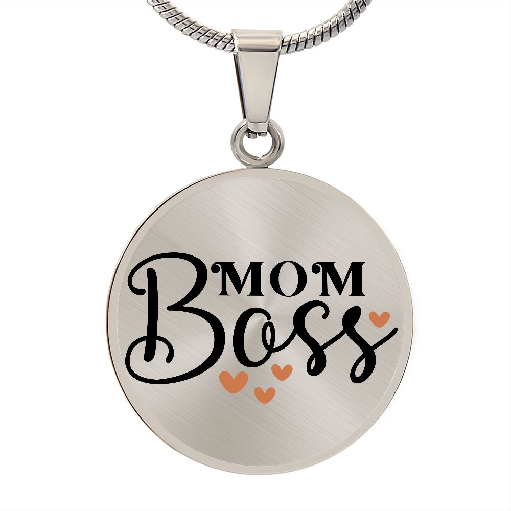 Mom Boss | Circle Threaded Necklace