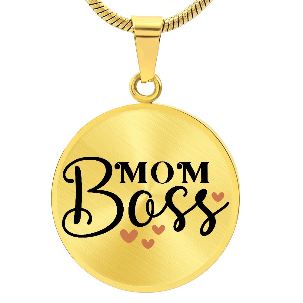 Mom Boss | Circle Threaded Necklace