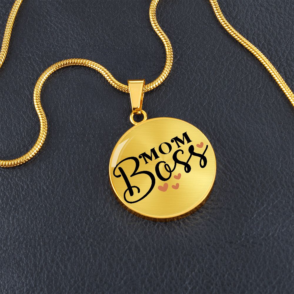Mom Boss | Circle Threaded Necklace
