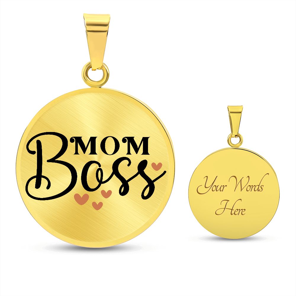 Mom Boss | Circle Threaded Necklace