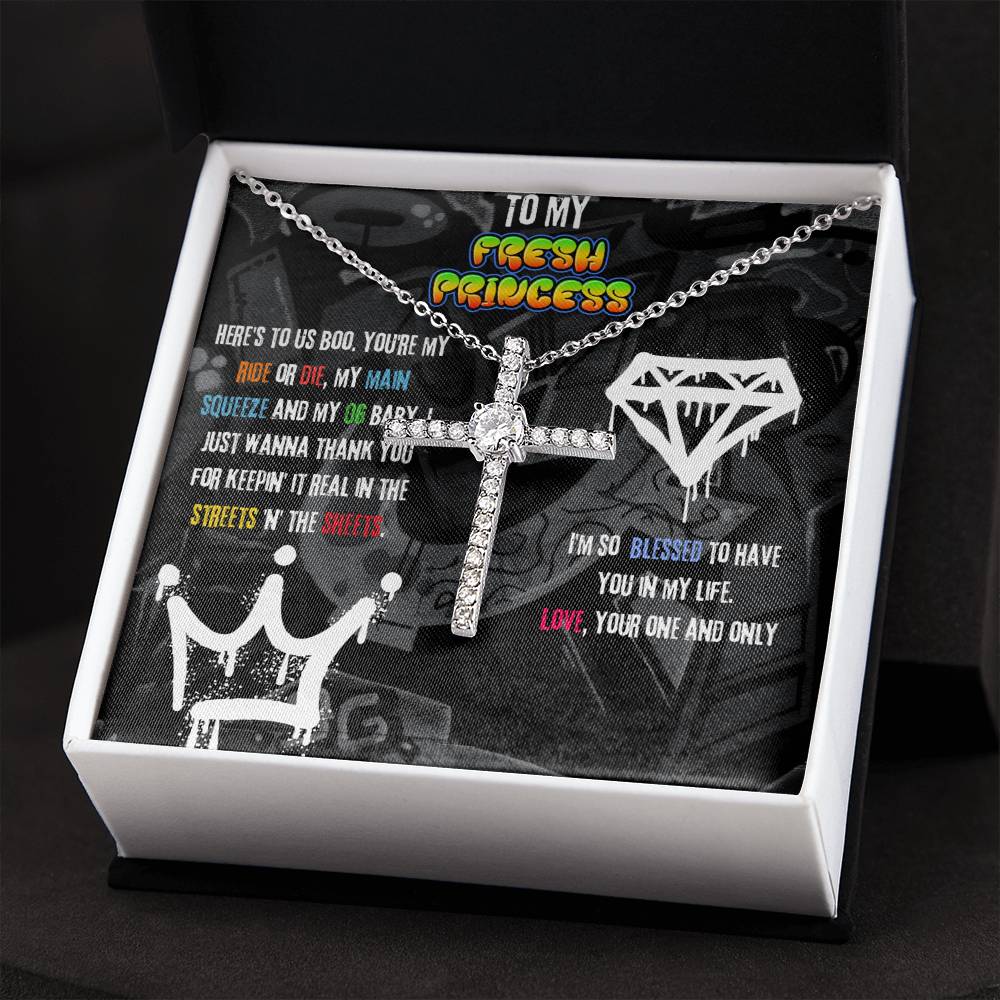 To My Fresh Princess | Cross Necklace Gift For Her