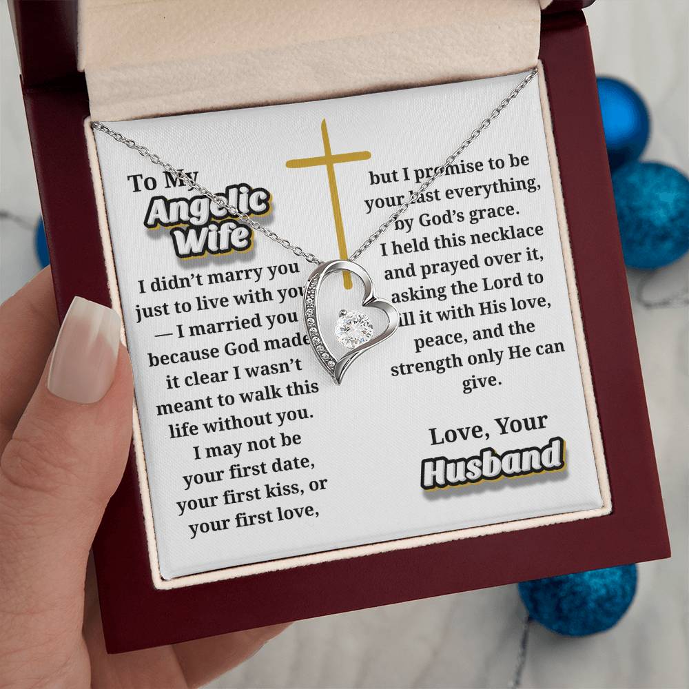Angelic Wife -- Jewelry Message Card Necklace Gift
