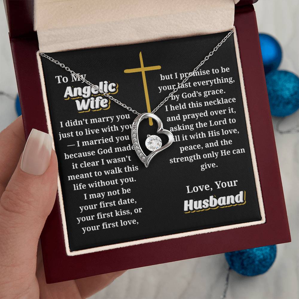 Angelic Wife -- Jewelry Message Card Necklace Gift