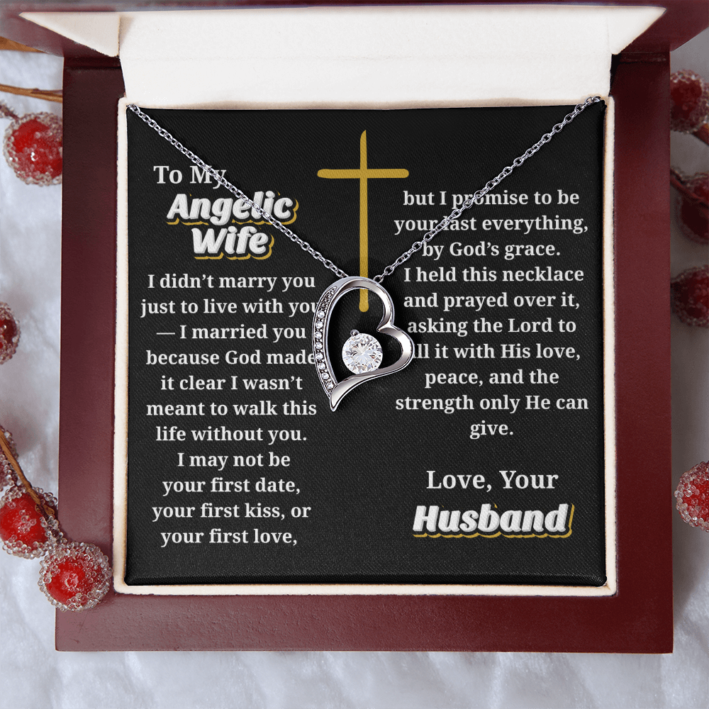 Angelic Wife -- Jewelry Message Card Necklace Gift