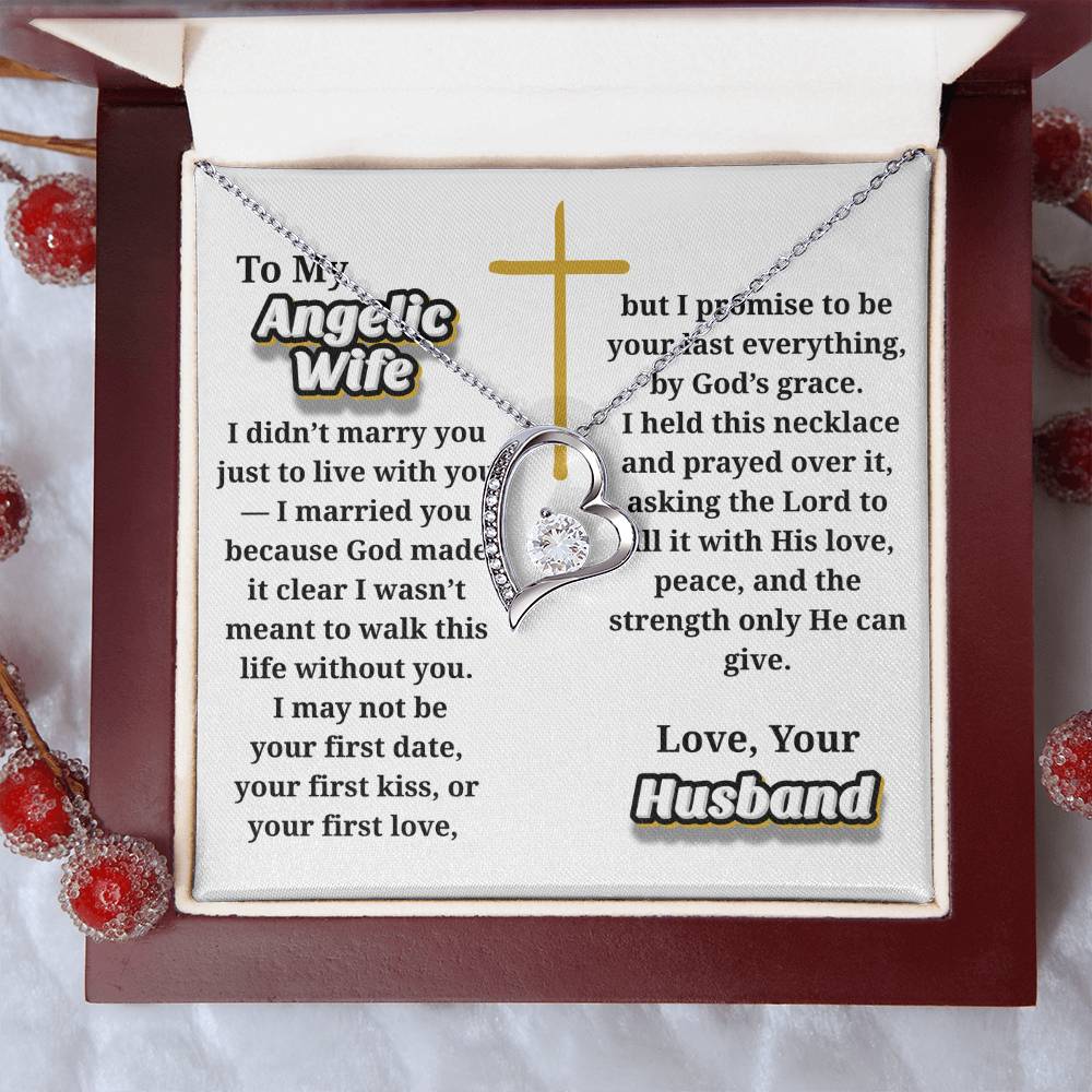 Angelic Wife -- Jewelry Message Card Necklace Gift