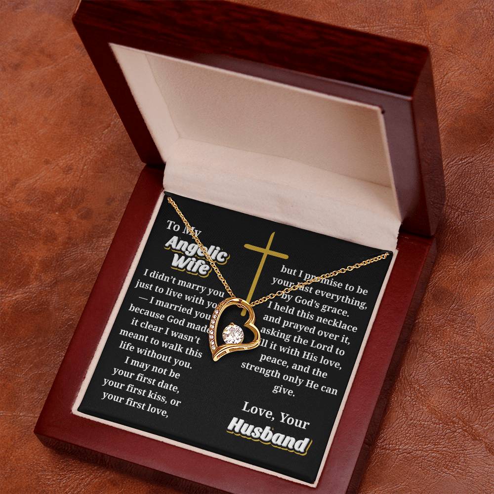 Angelic Wife -- Jewelry Message Card Necklace Gift