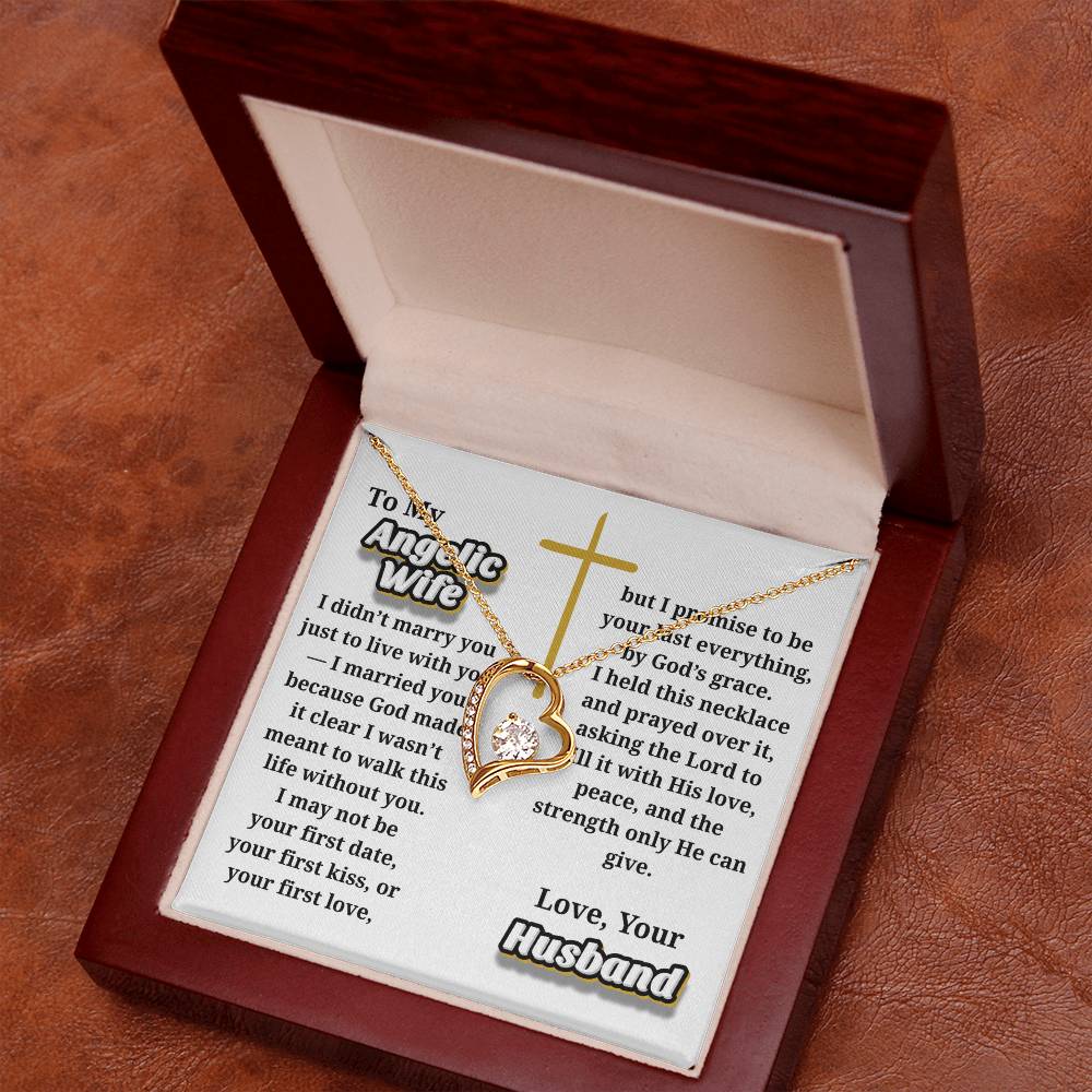 Angelic Wife -- Jewelry Message Card Necklace Gift
