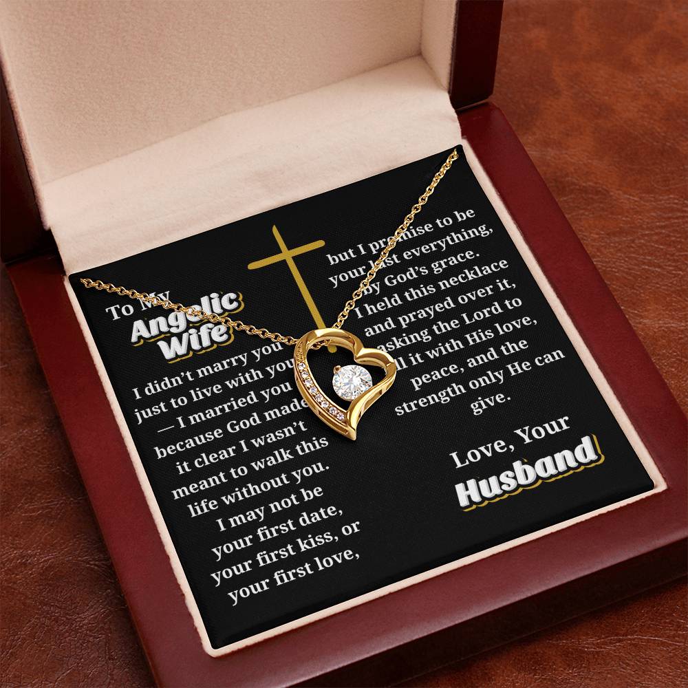 Angelic Wife -- Jewelry Message Card Necklace Gift