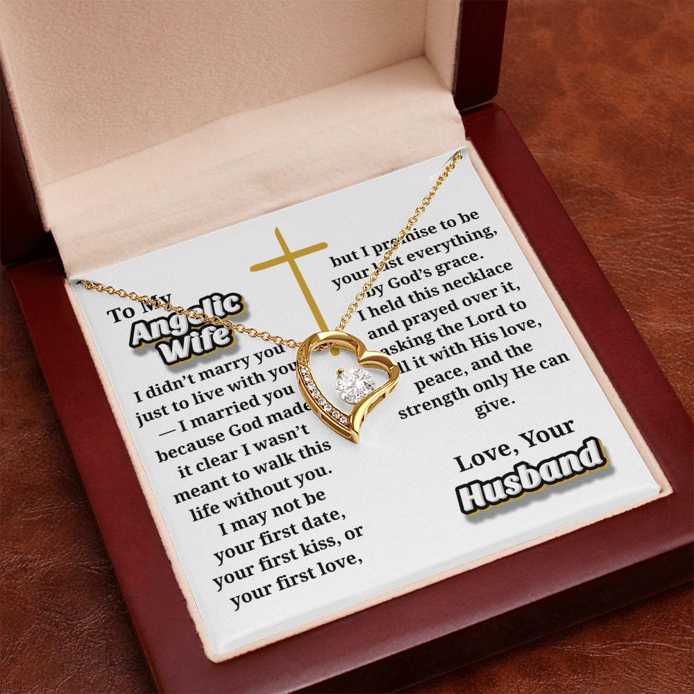Angelic Wife -- Jewelry Message Card Necklace Gift