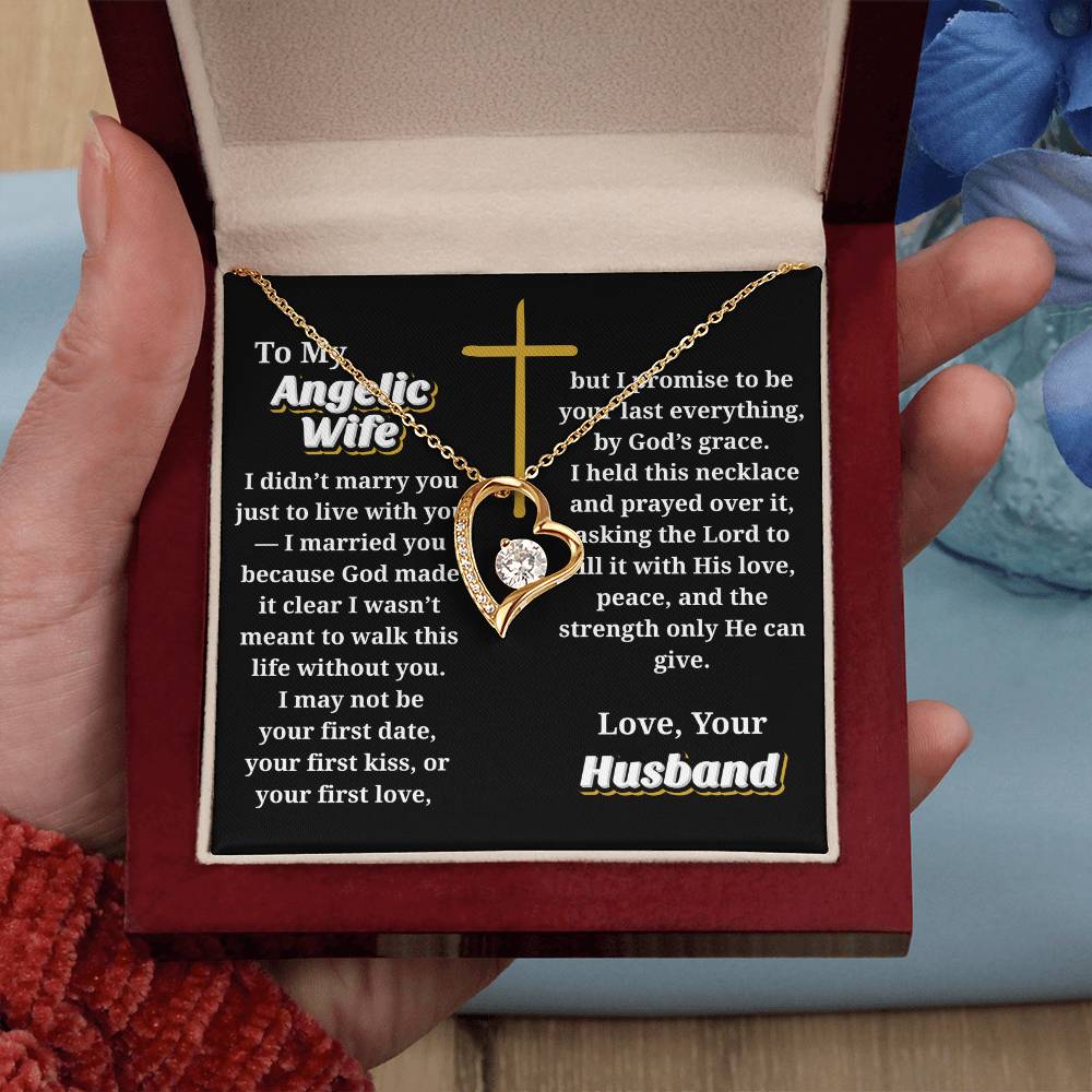 Angelic Wife -- Jewelry Message Card Necklace Gift