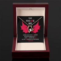 Load image into Gallery viewer, To My PsycHOTic Wife | Gift From Husband To Wife | Necklace Message Card
