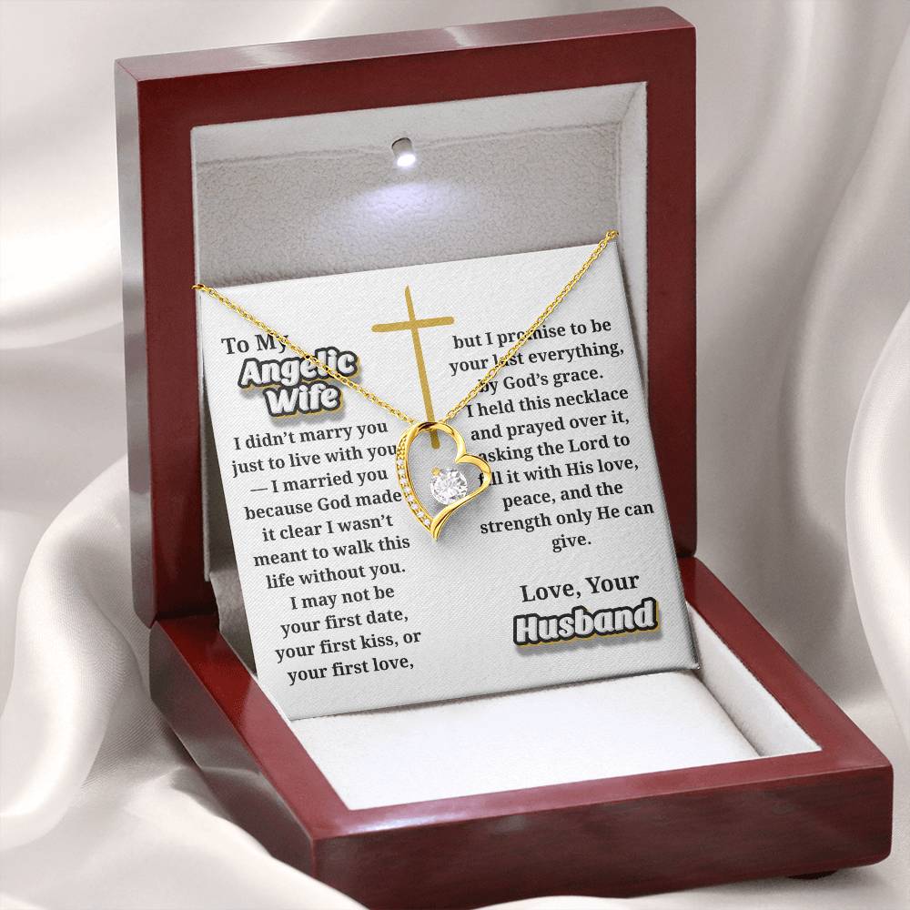 Angelic Wife -- Jewelry Message Card Necklace Gift