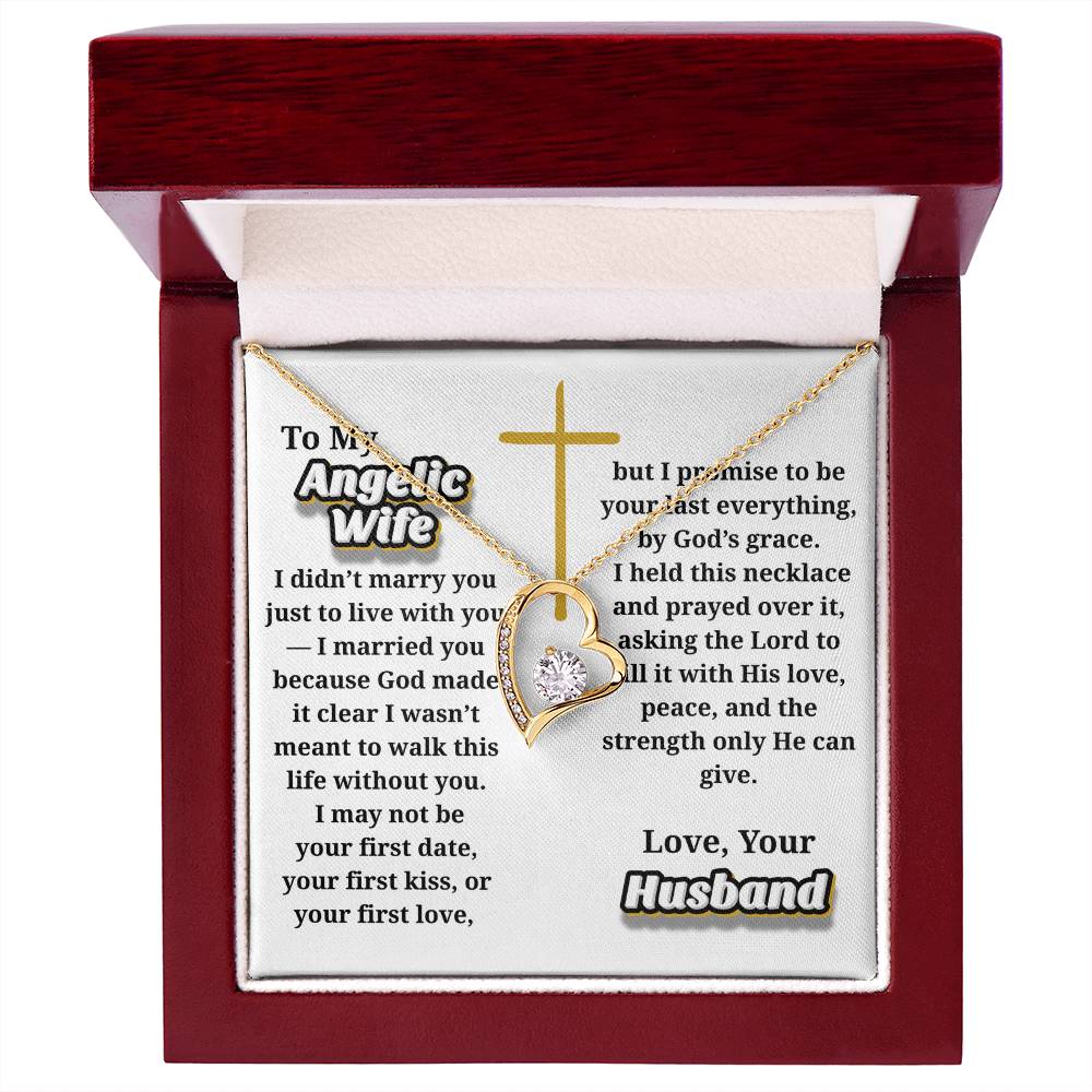 Angelic Wife -- Jewelry Message Card Necklace Gift