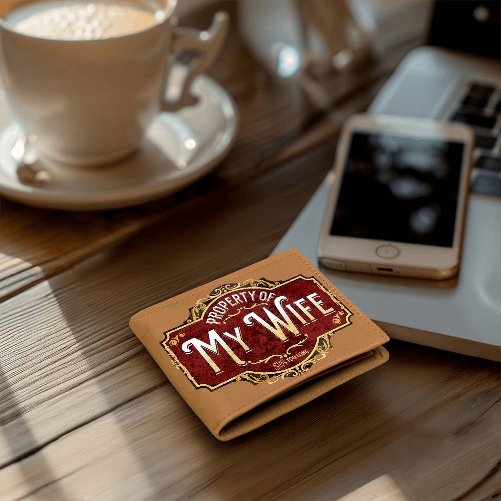 Property Of My Wife | Leather Wallet Gift For Husband
