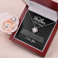 Load image into Gallery viewer, My Pillar Of Support | From Husband To Mother of Children Jewelry Necklace And Earrings Message Card
