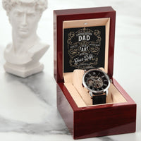 Load image into Gallery viewer, Thank You Old Fart Love Wife | Wife To Dad Husband Openwork Watch Gift
