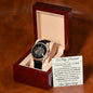 The Man That Makes My Heart Beat Faster -- To Husband Love Wife Openwork Luxury Watch Message Card Gift