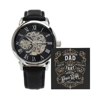 Load image into Gallery viewer, Thank You Old Fart Love Wife | Wife To Dad Husband Openwork Watch Gift
