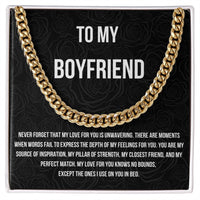 Load image into Gallery viewer, My Love Knows No Bounds | Cuban Link Chain Message Card For Him
