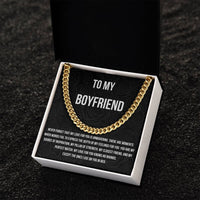 Load image into Gallery viewer, My Love Knows No Bounds | Cuban Link Chain Message Card For Him
