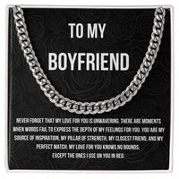 Load image into Gallery viewer, My Love Knows No Bounds | Cuban Link Chain Message Card For Him
