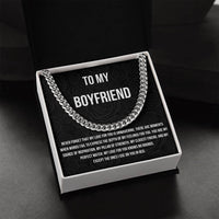Load image into Gallery viewer, My Love Knows No Bounds | Cuban Link Chain Message Card For Him
