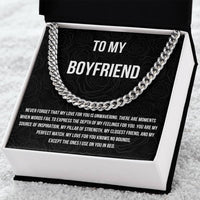 Load image into Gallery viewer, My Love Knows No Bounds | Cuban Link Chain Message Card For Him
