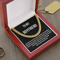 Load image into Gallery viewer, My Love Knows No Bounds | Cuban Link Chain Message Card For Him
