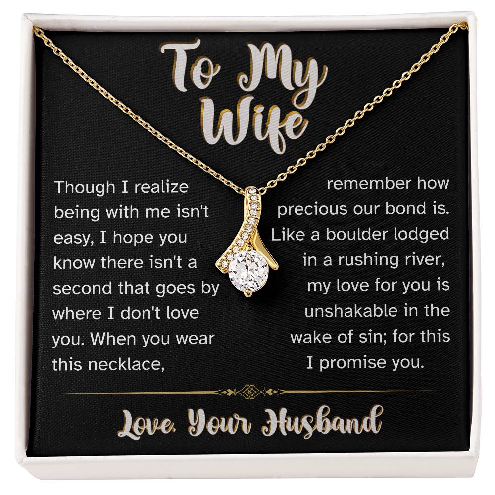 I Promise You - To My Wife Love Husband Jewelry Message Card Gift