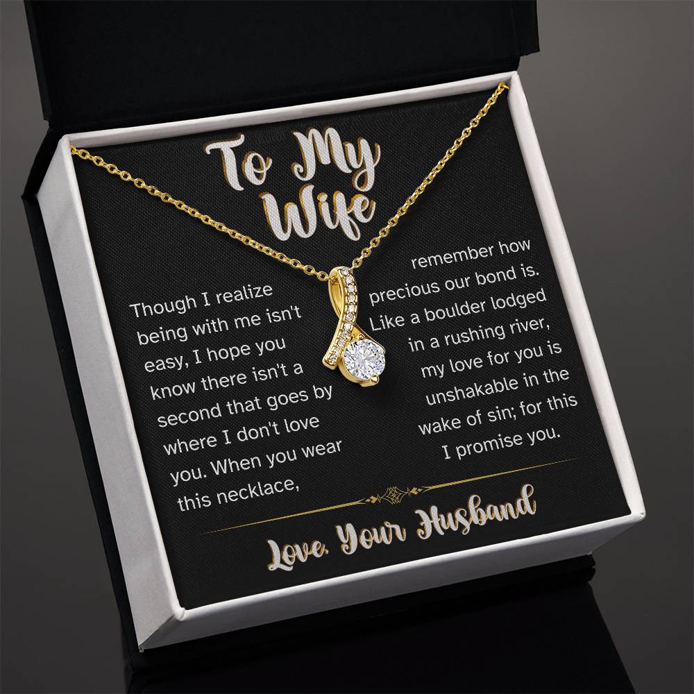 I Promise You - To My Wife Love Husband Jewelry Message Card Gift