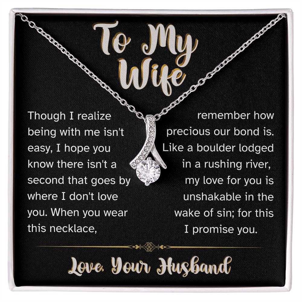 I Promise You - To My Wife Love Husband Jewelry Message Card Gift