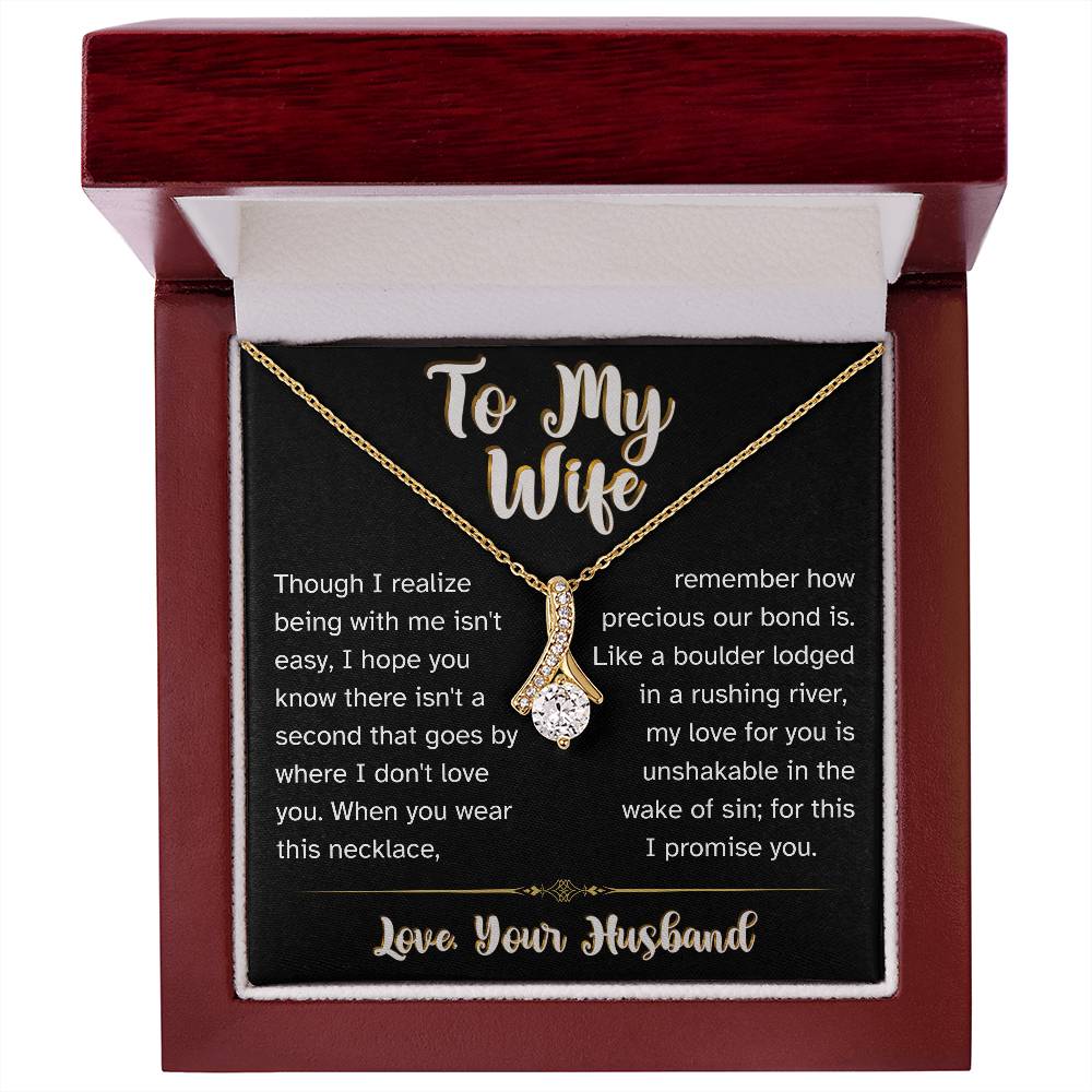 I Promise You - To My Wife Love Husband Jewelry Message Card Gift