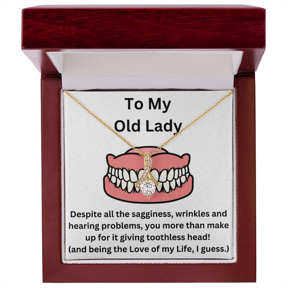 Toothless Head Love Of My Life Funny Vintage Husband To Vintage Wife Jewelry Message Card