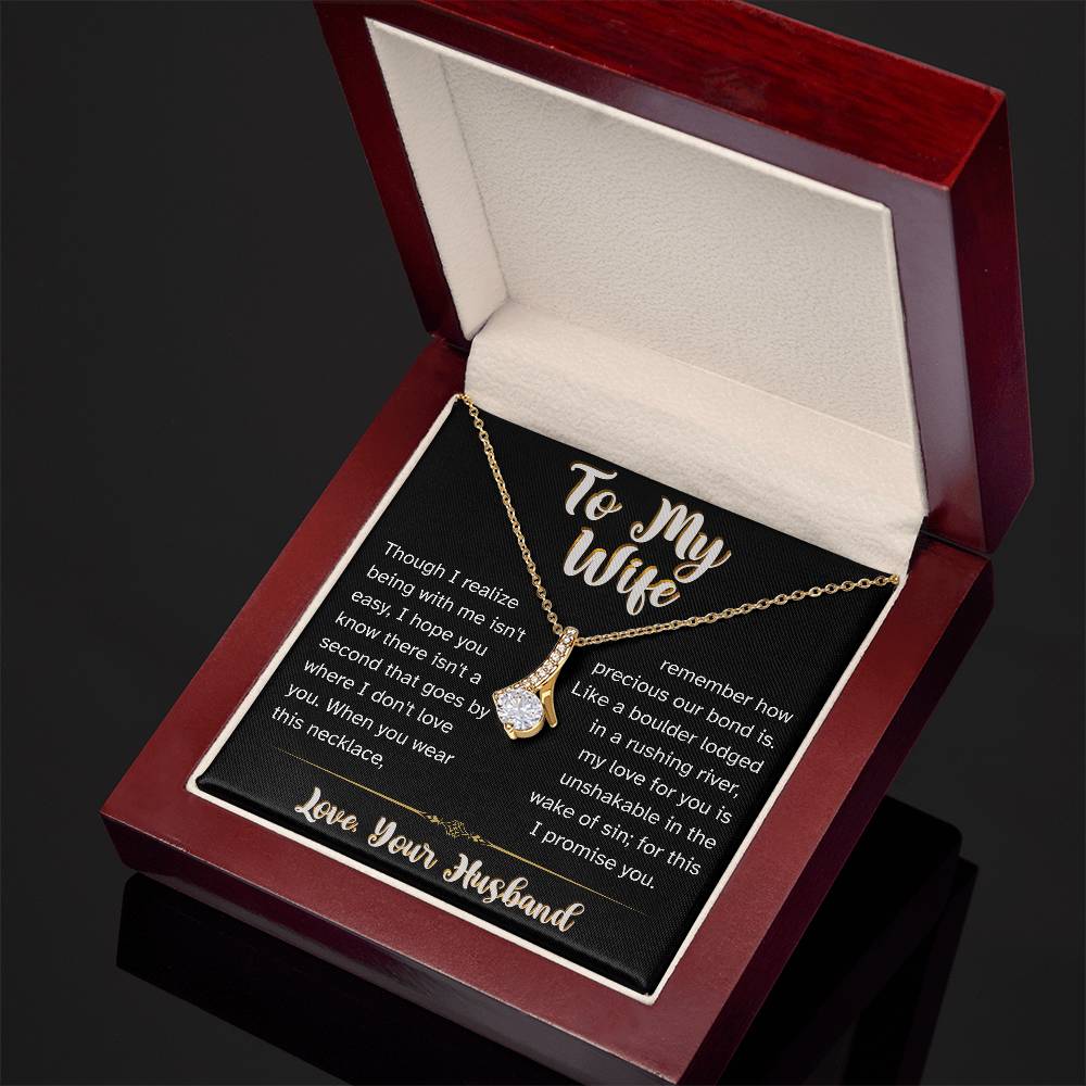 I Promise You - To My Wife Love Husband Jewelry Message Card Gift