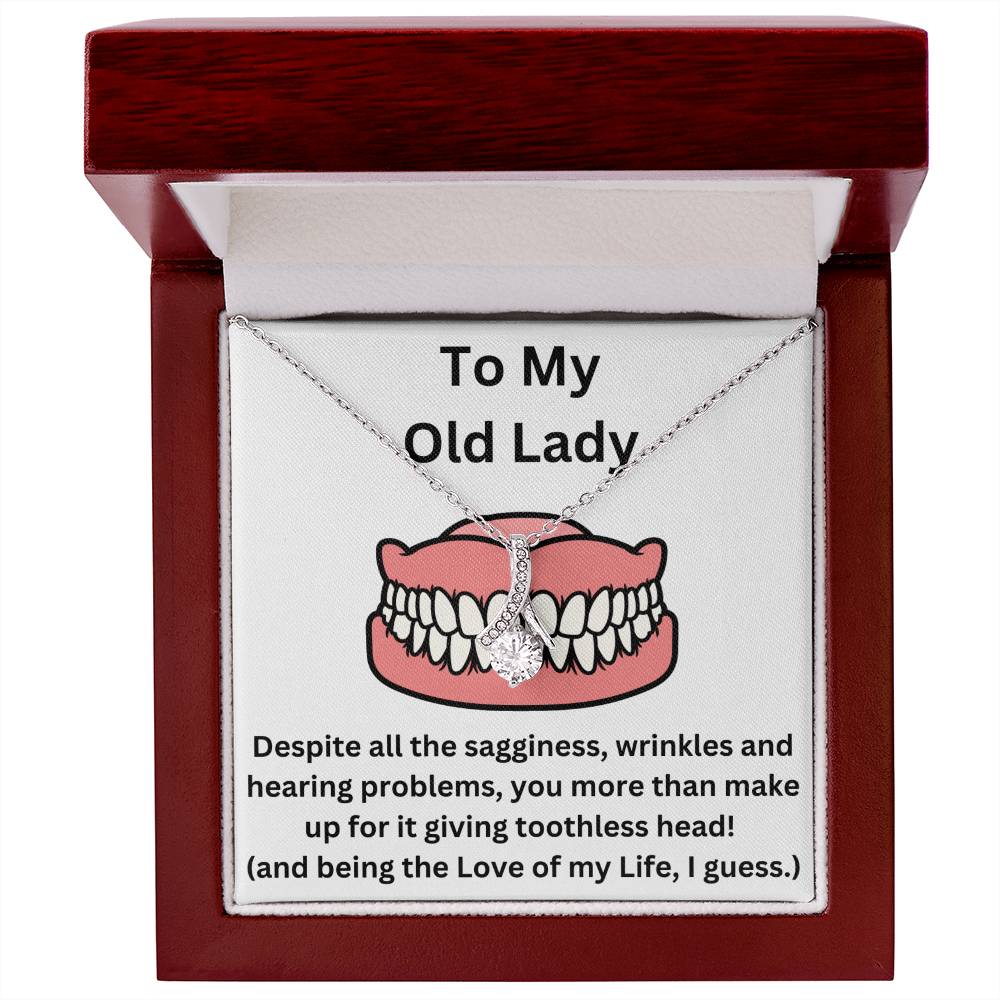 Toothless Head Love Of My Life Funny Vintage Husband To Vintage Wife Jewelry Message Card