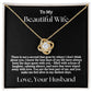 Not A Second Goes By - To My Wife Love Husband Jewelry Message Card Gift