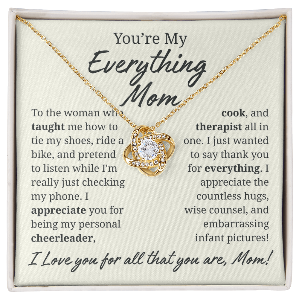 My Everything Mom Jewelry Message Card Gift