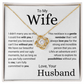 Explore Life's Possibilities With You -- Husband To Wife Love Knot Jewelry Message Card Gift
