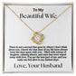 Not A Second Goes By - To My Wife Love Husband Jewelry Message Card Gift