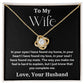 You Complete Me - To Wife Love Husband Jewelry Message Card Necklace Gift