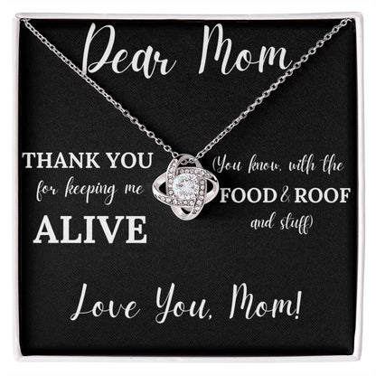 Keeping Me Alive | Jewelry Message Card Gift For Mom