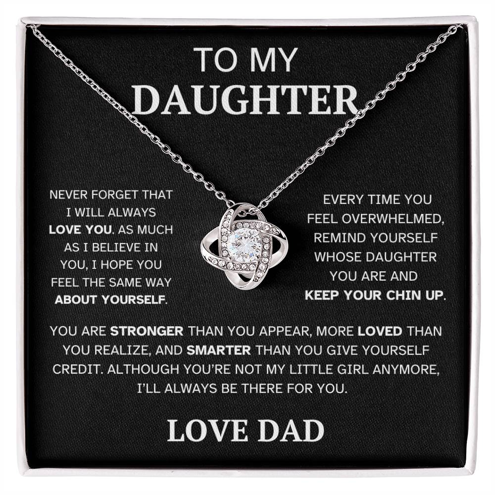 Not My Little Girl Anymore - To Daughter Love Dad  Necklace Message Card