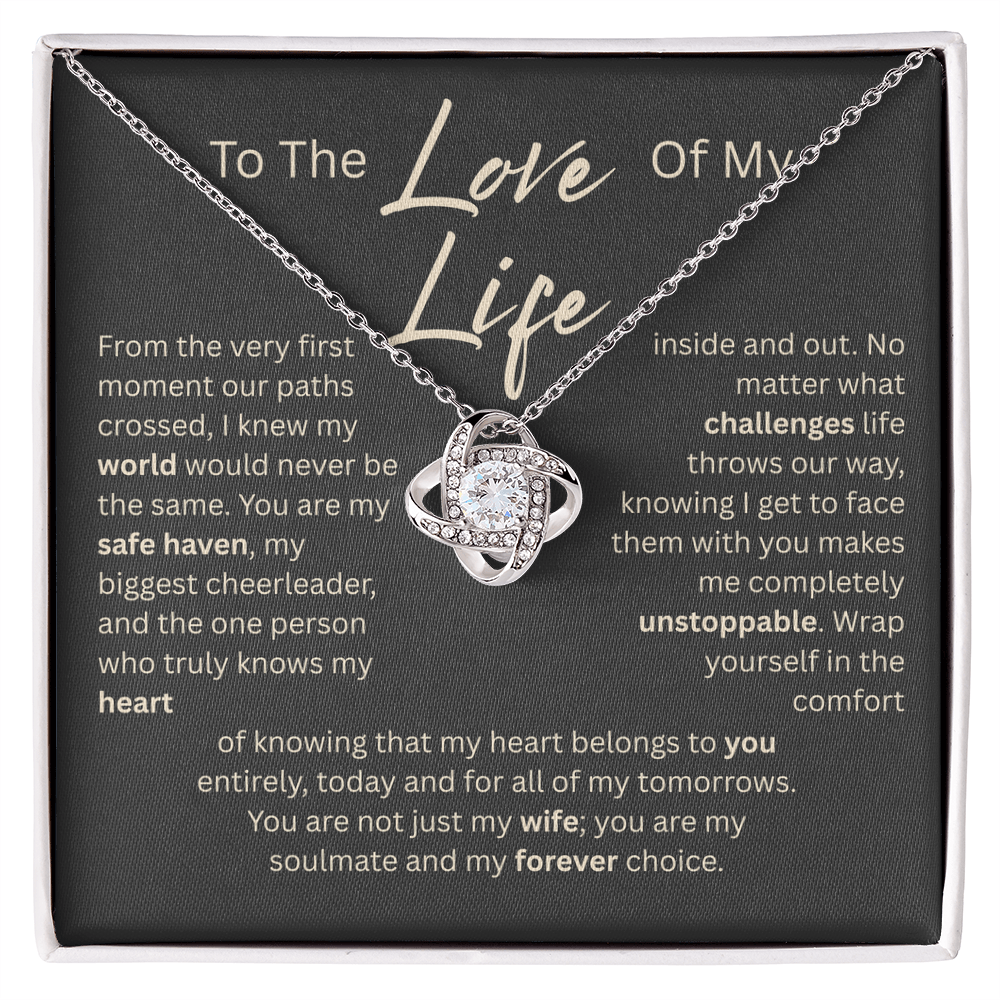 My Safe Haven - To Wife Love Husband Cubic Zirconia Message Card Gift