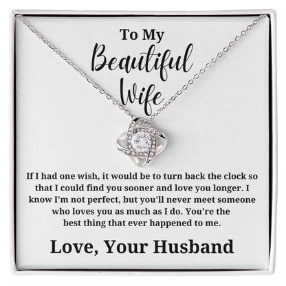 If I Had One Wish - To My Wife Love Husband Jewelry Message Card Gift