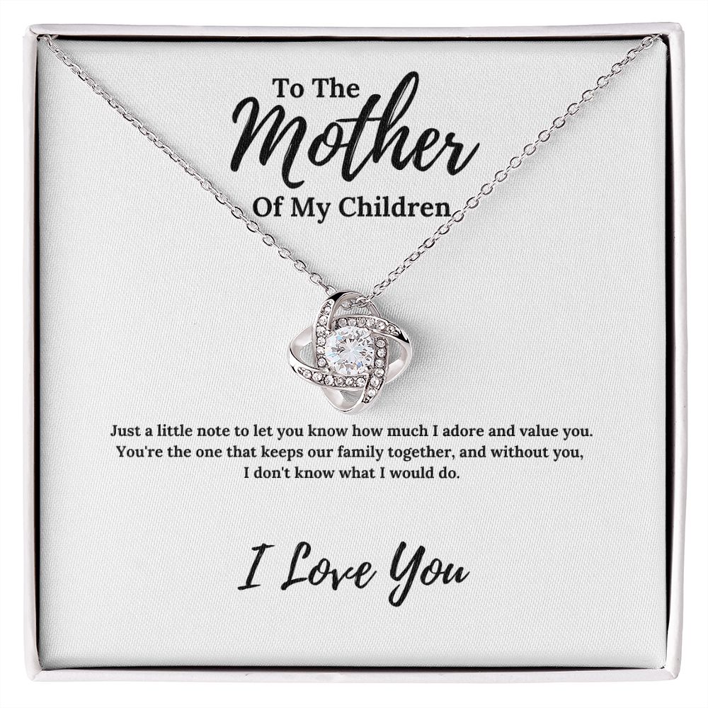 Just A Little Note | Husband To Mother Of Children Jewelry Message Card