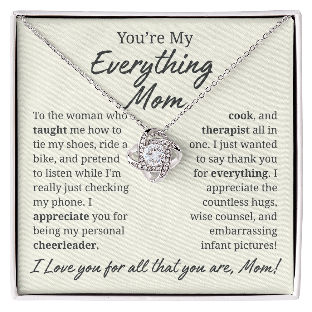 My Everything Mom Jewelry Message Card Gift