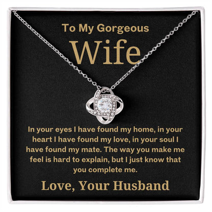 You Complete Me - To Wife Love Husband Jewelry Message Card Gift