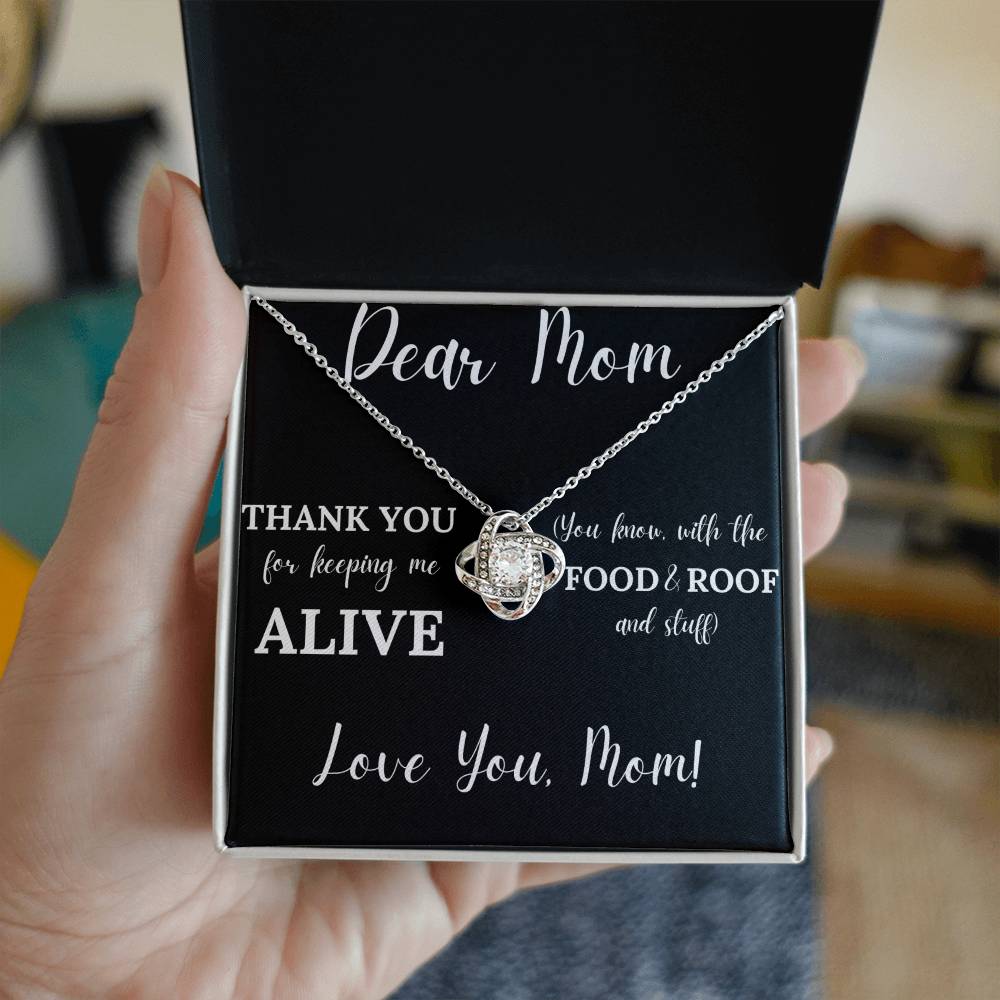 Keeping Me Alive | Jewelry Message Card Gift For Mom