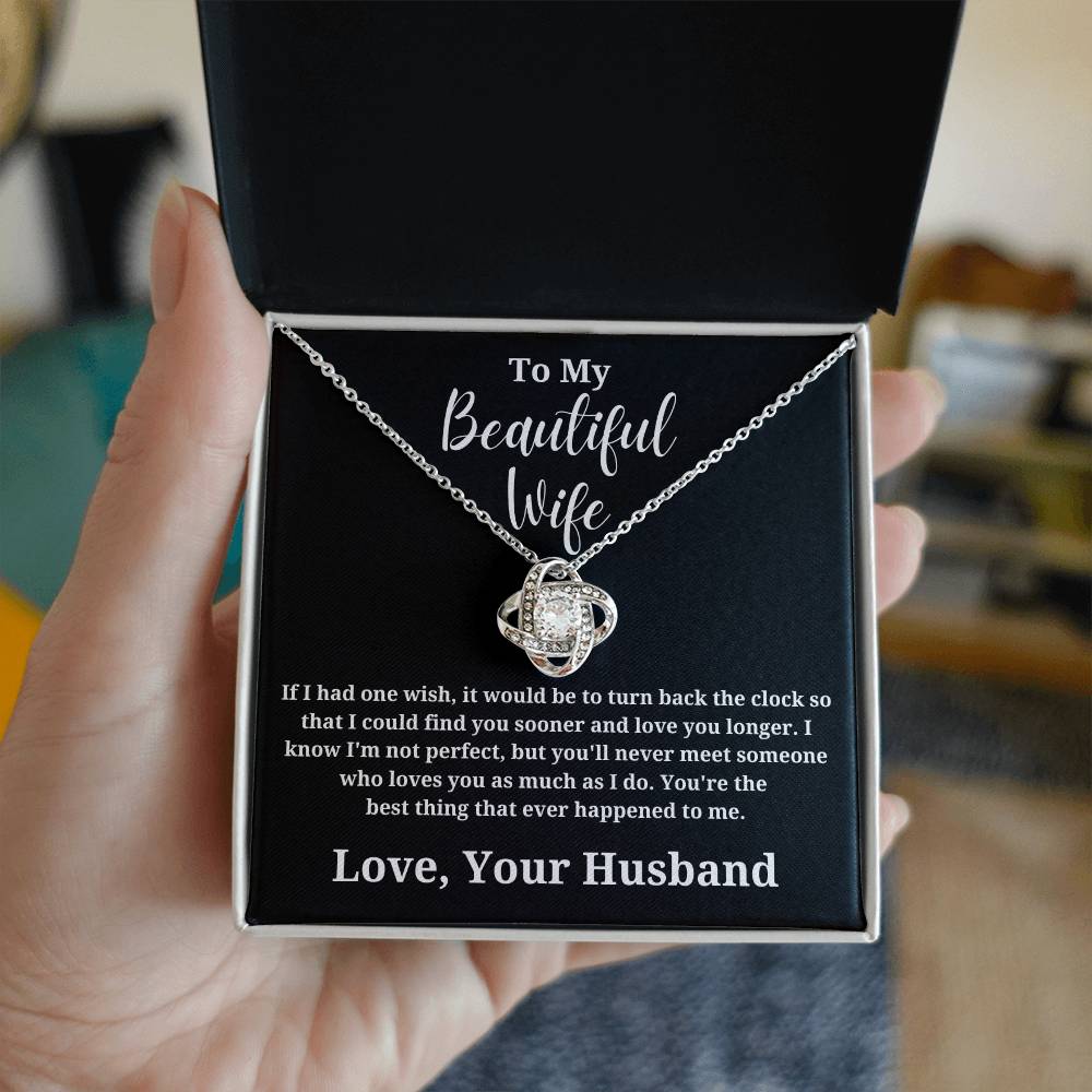 If I Had One Wish - To My Wife Love Husband Jewelry Message Card Gift